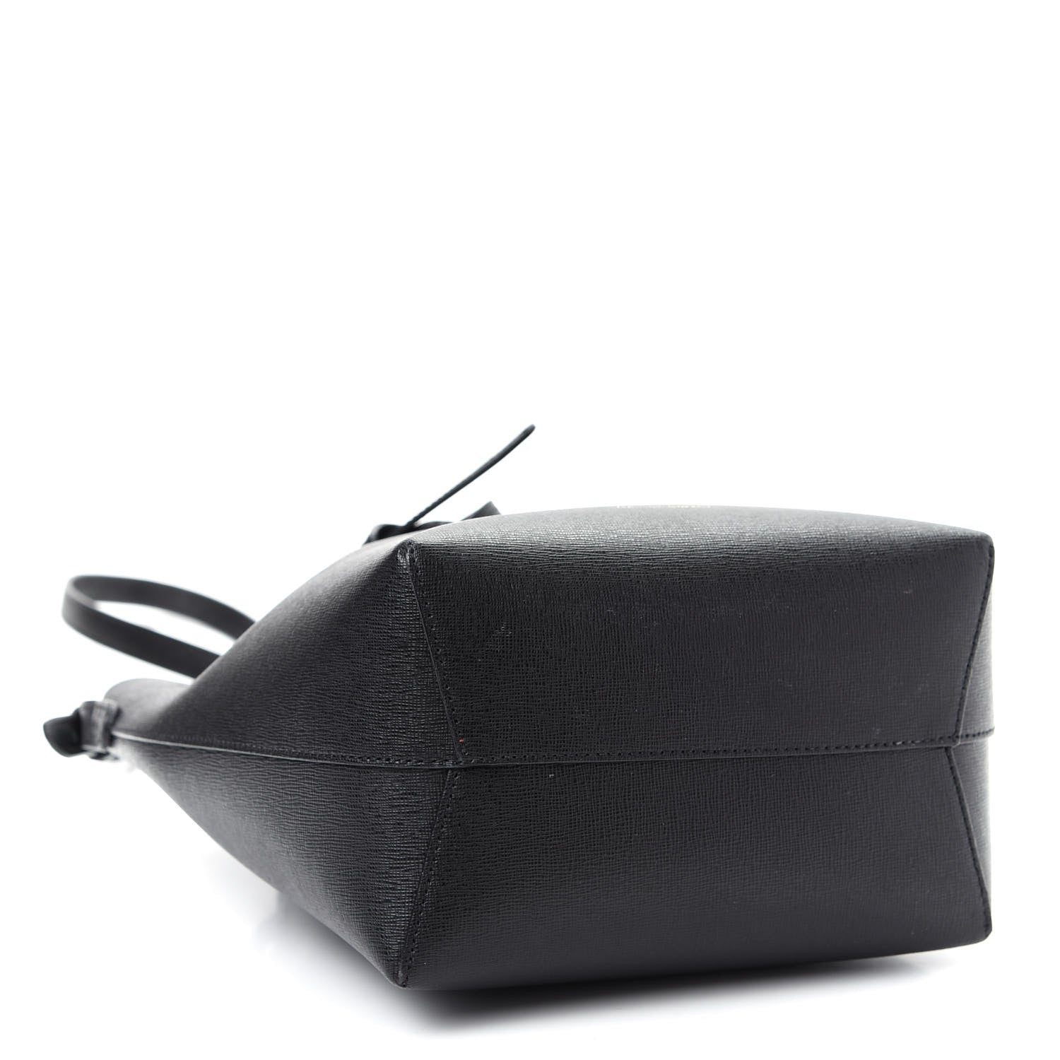 Mansur Gavriel Saffiano Mini Bucket Bag Black Flamma 4 of 10