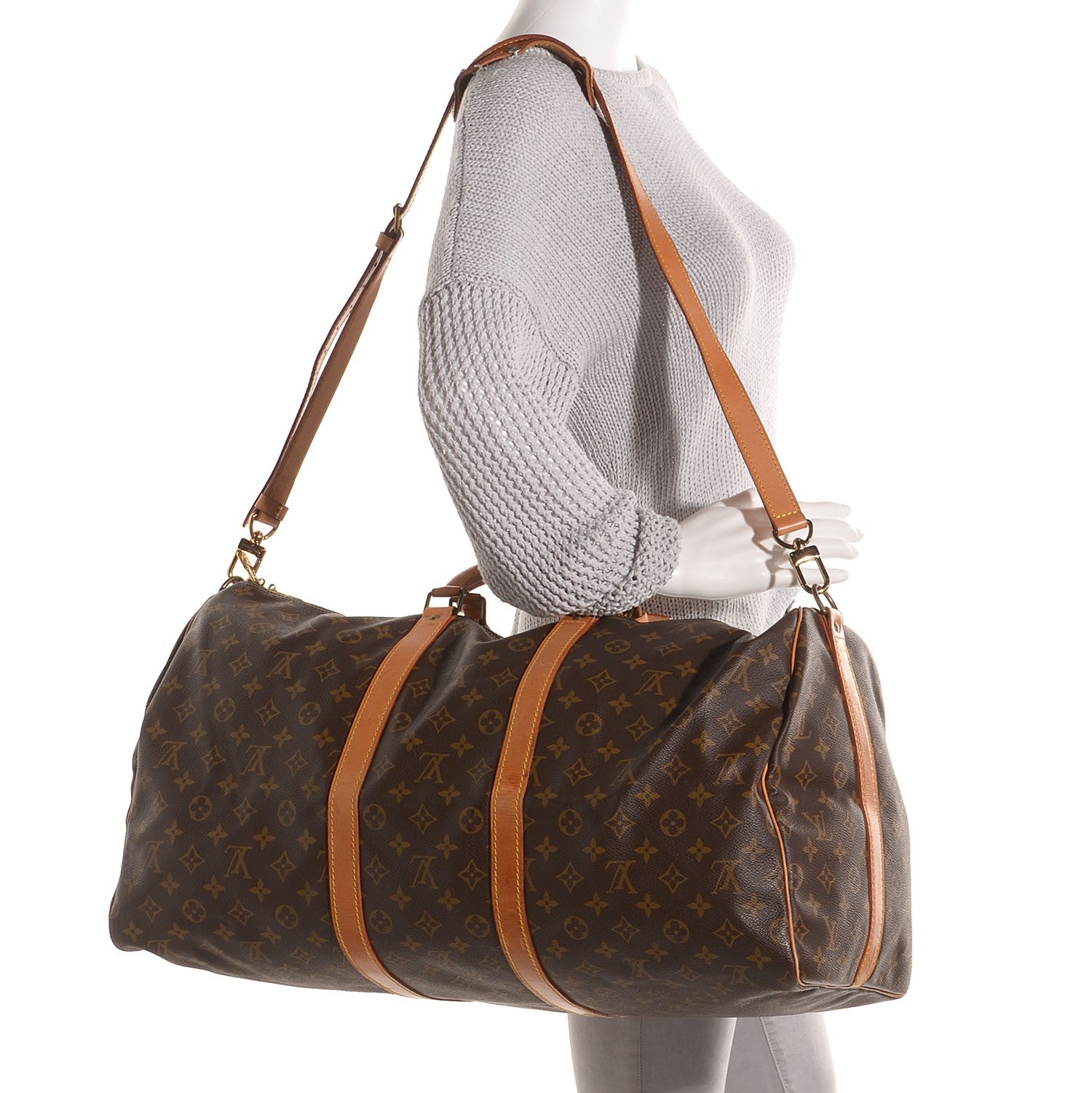 Louis Vuitton Monogram Keepall Bandouliere 55 2 of 9