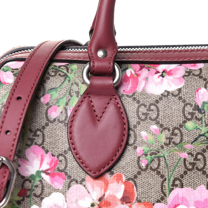 Gucci GG Supreme Monogram Blooms Small Boston Beige Multicolor Dry Rose 8 of 11