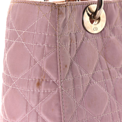 Christian Dior Lucite Nylon Cannage Medium Lady Dior Pink 10 of 11