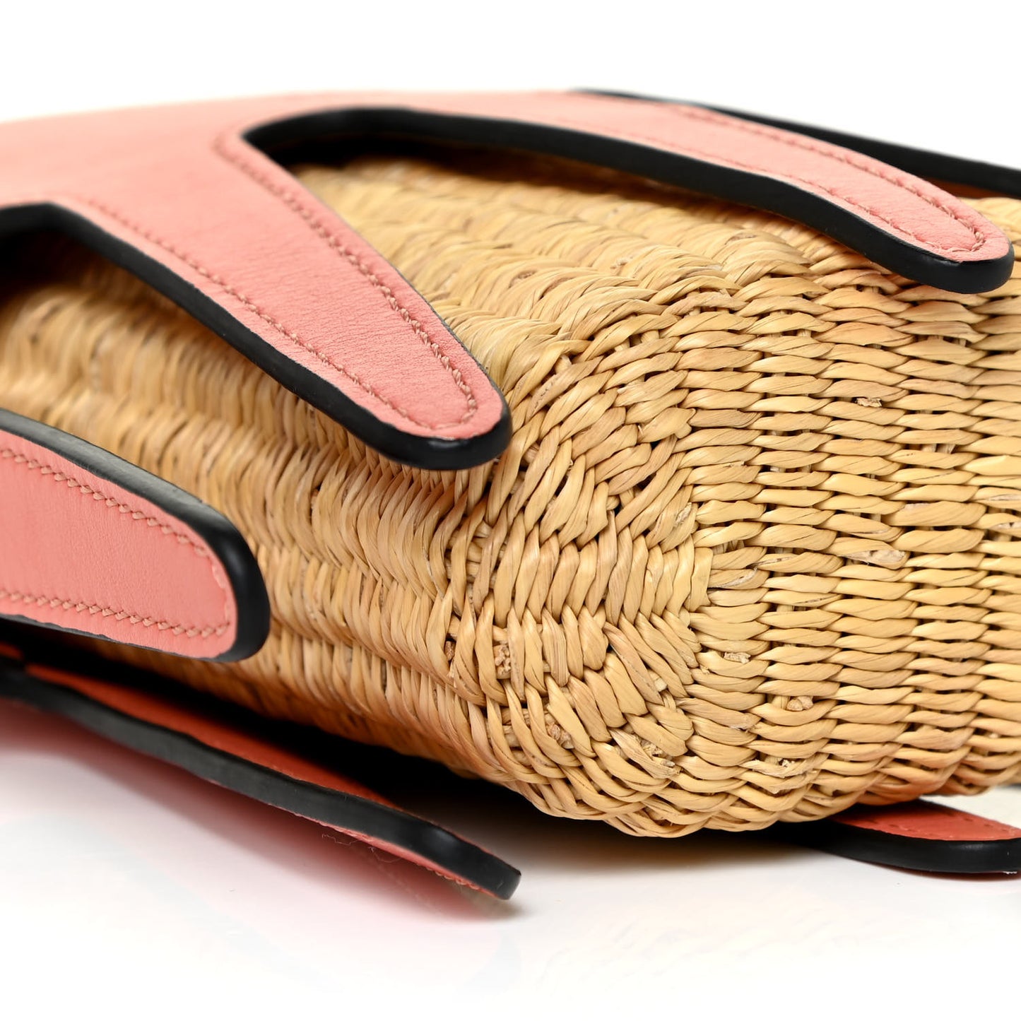 Calfskin Wicker Paula's Ibiza Octopus Mini Crossbody Natural Pink Tulip