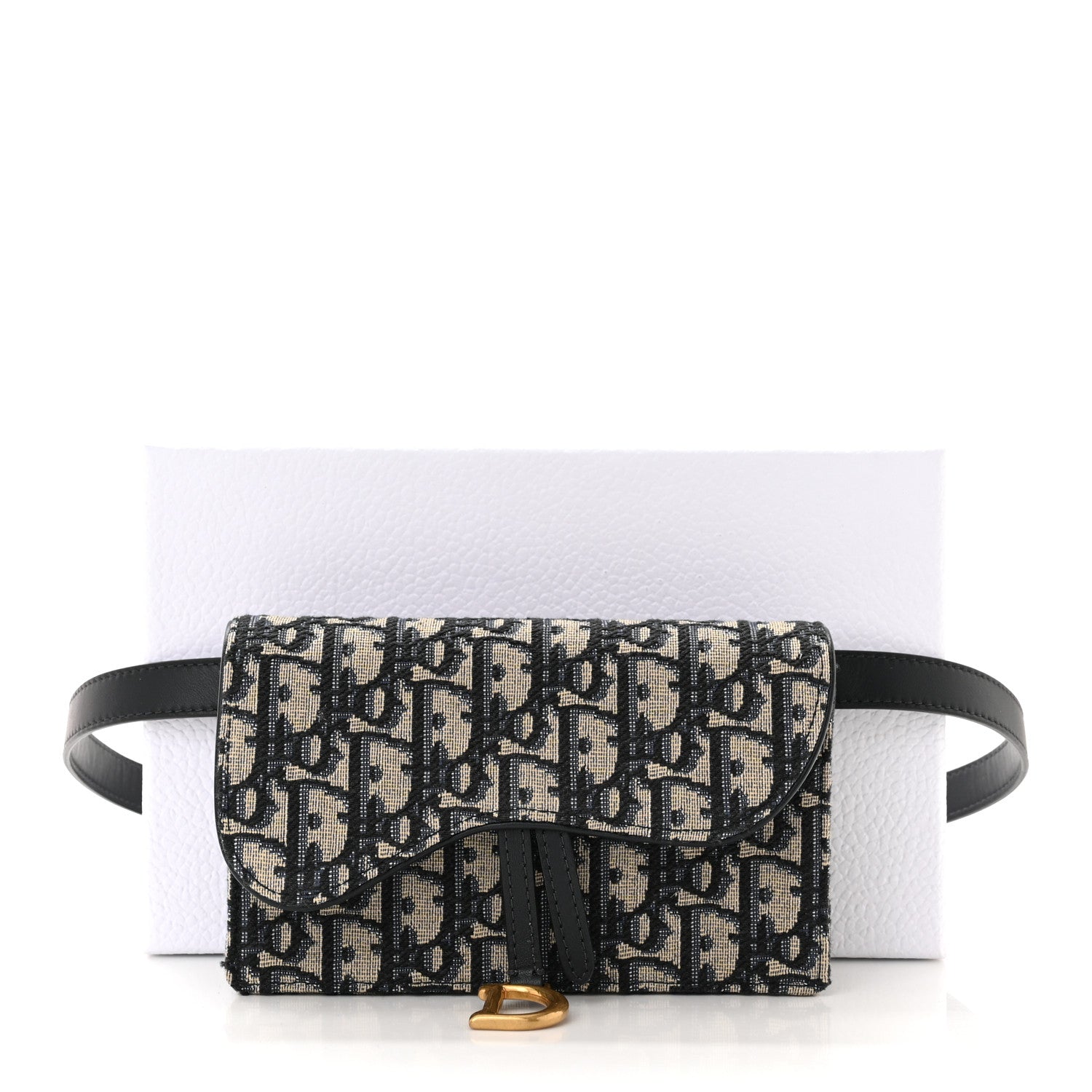 Christian Dior Oblique Saddle Belt Bag Blue 12 of 12