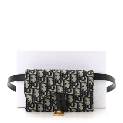 Christian Dior Oblique Saddle Belt Bag Blue 12 of 12