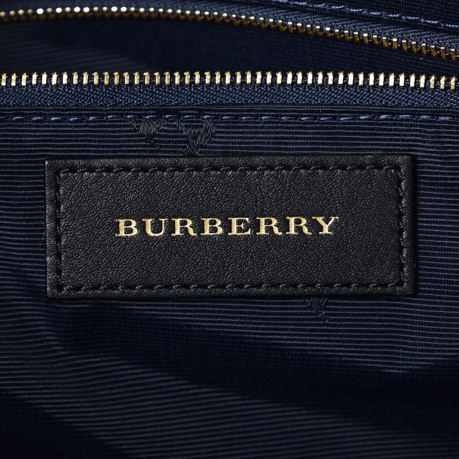 Burberry Heritage Grain Check Embossed Medium Dewsbury Tote Blue Carbon 6 of 8