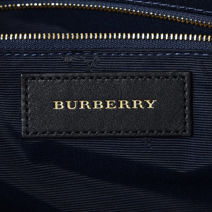 Burberry Heritage Grain Check Embossed Medium Dewsbury Tote Blue Carbon 6 of 8