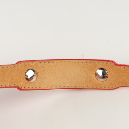 Balenciaga Matte Goatskin Rubber Covered Classic Hardware Triple Tour M Bracelet Rouge Coquelicot 7 of 7