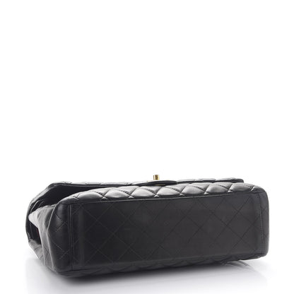 Chanel Lambskin Quilted Maxi Double Flap Black 4 of 13