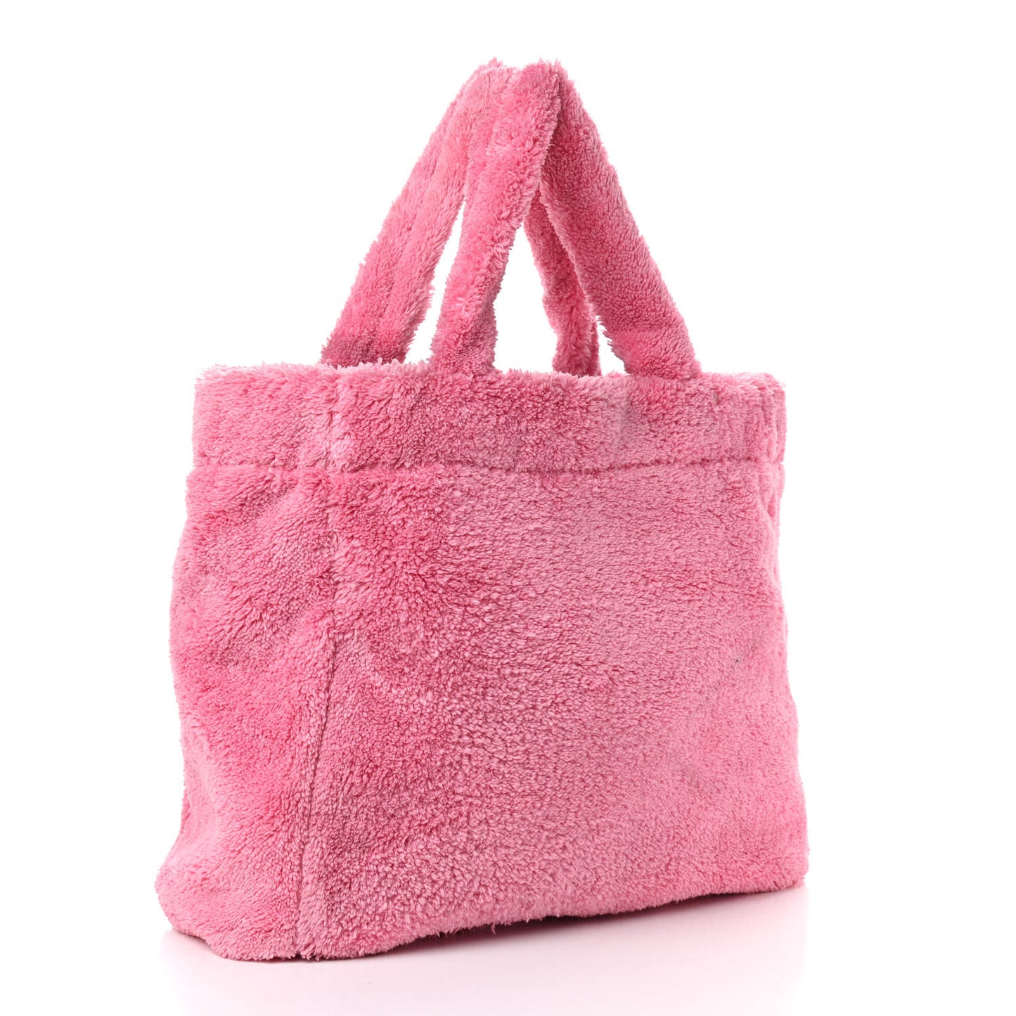 Terry Cloth Tote Bag Petalo Black