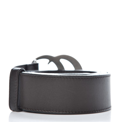 Gucci Moon Calfskin Nickel Double G 40mm Belt 115 46 Dark Cocoa 3 of 7