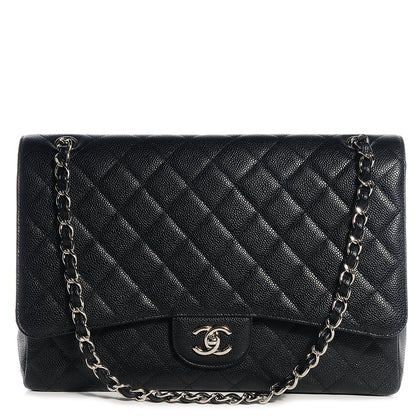 Chanel Caviar Maxi Single Flap Black 1 of 8