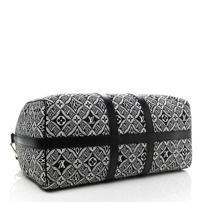 Louis Vuitton Jacquard Since 1854 Keepall Bandouliere 45 Grey 3 of 11