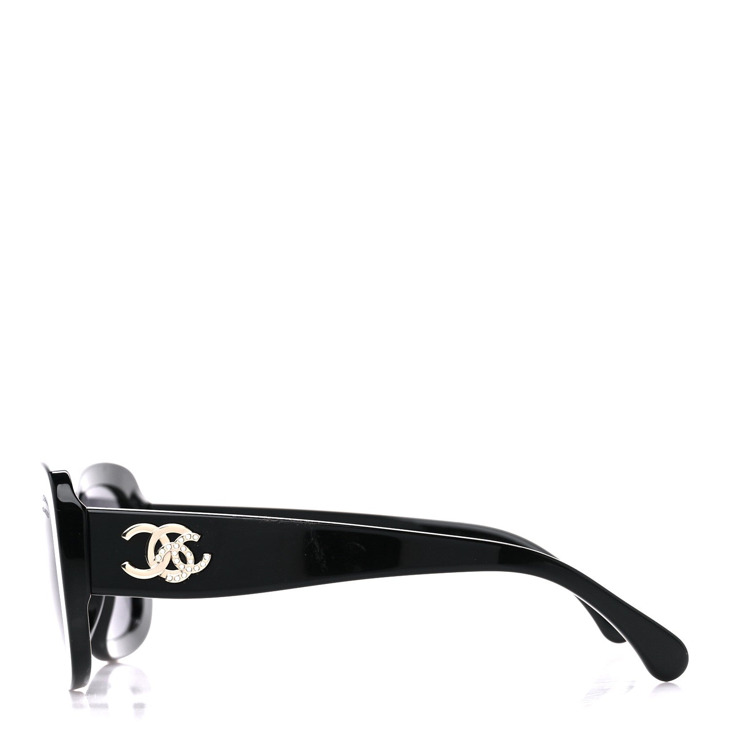 Chanel Acetate Oval CC Sunglasses 5468-B Black 3 of 10