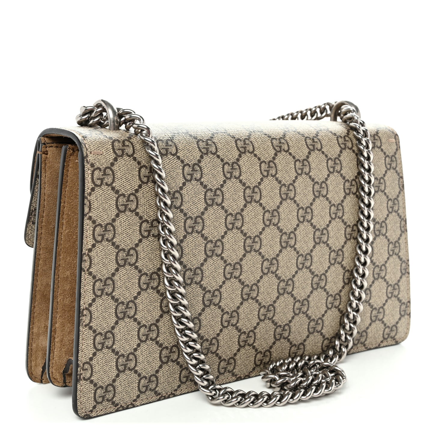 GG Supreme Monogram Small Dionysus Shoulder Bag Taupe