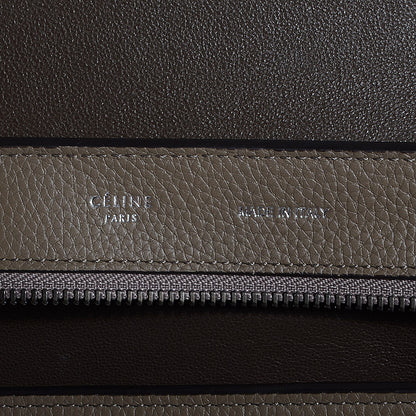 Celine Drummed Calfskin Suede Medium Trapeze Taupe 7 of 9
