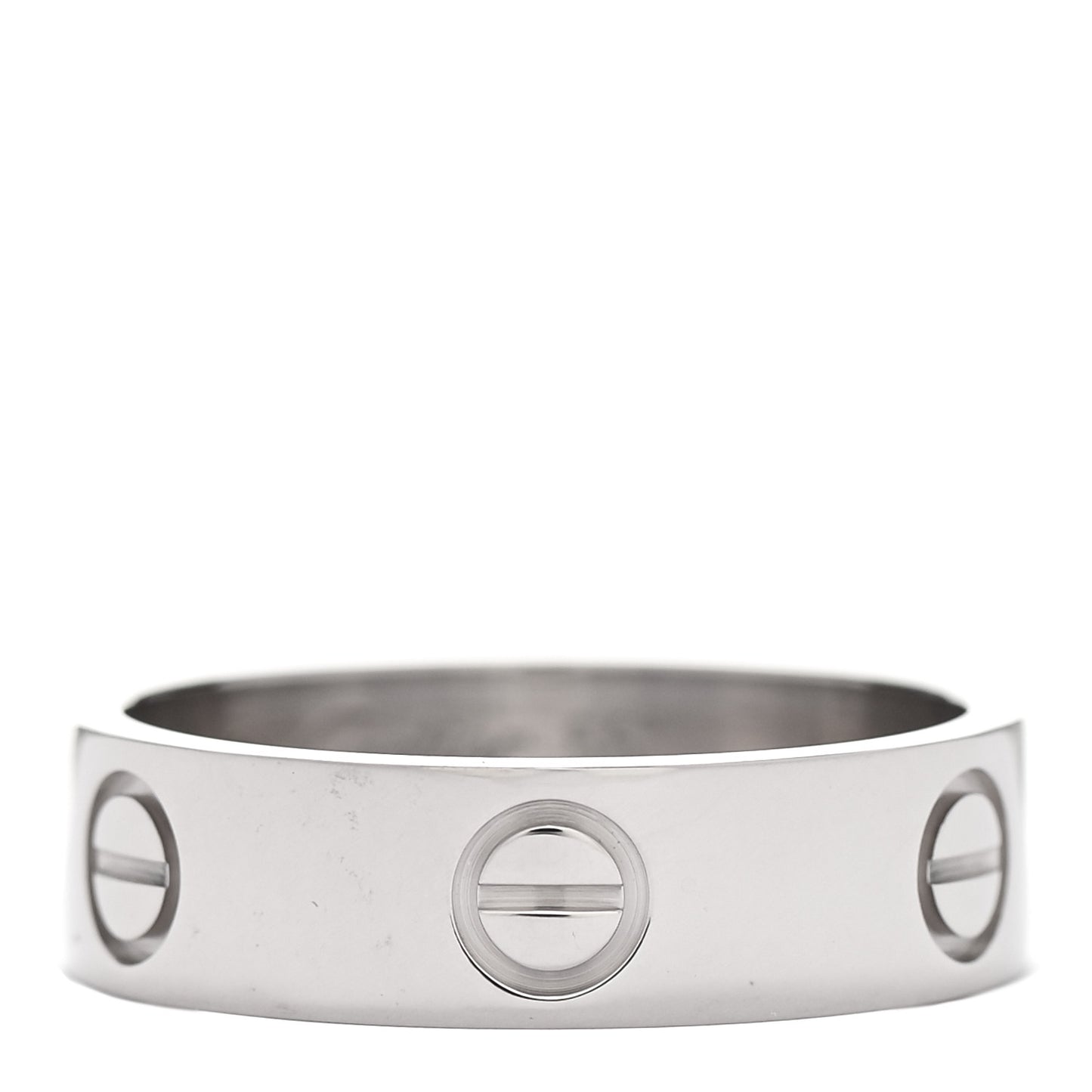 18K White Gold 5.5mm LOVE Ring 55 7.25