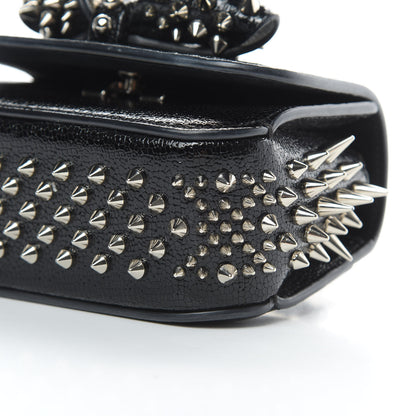 Christian Louboutin Jurassic Calfskin Spikes Sweety Charity NV Crossbody Bag Black Silver 9 of 13
