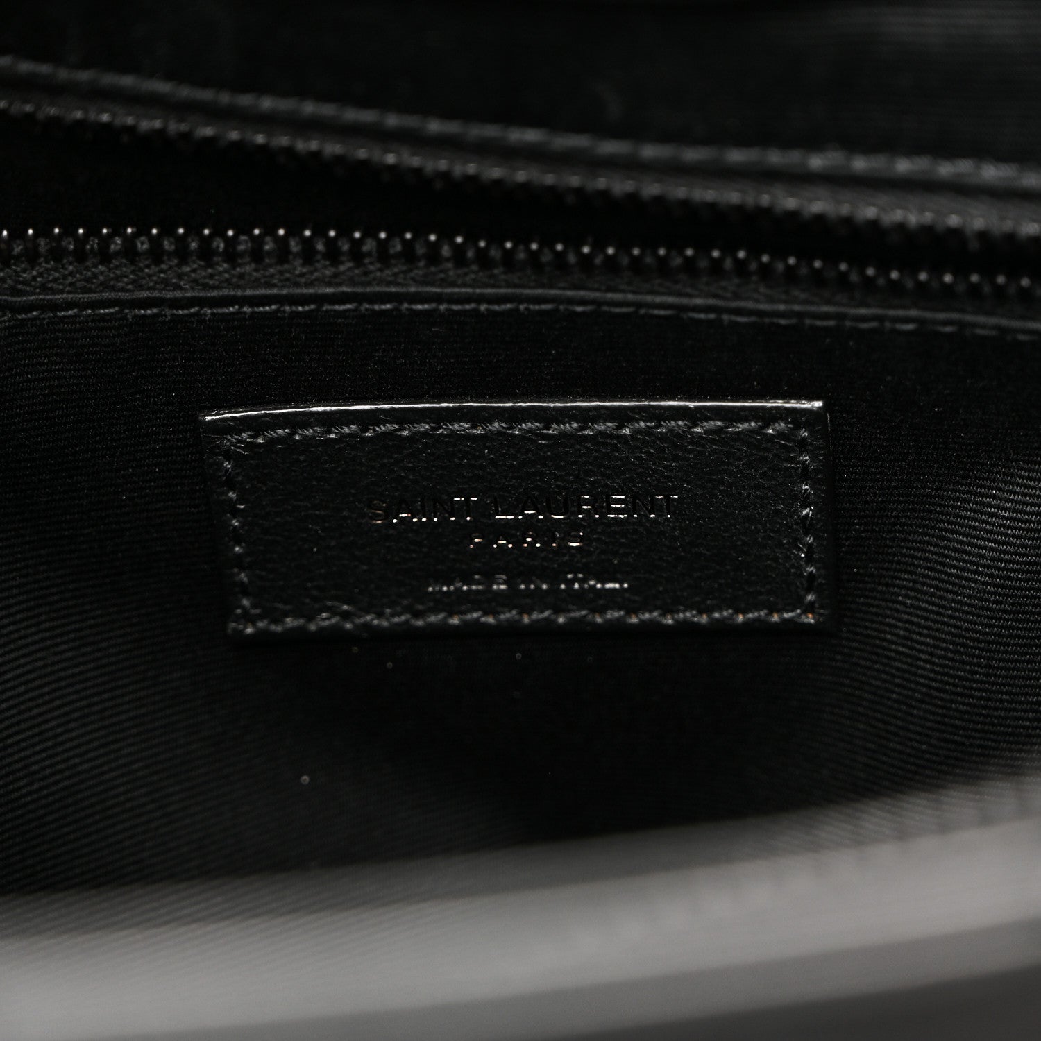 Saint Laurent Calfskin Y Quilted Monogram Monochrome Large Loulou Chain Satchel Black 6 of 11