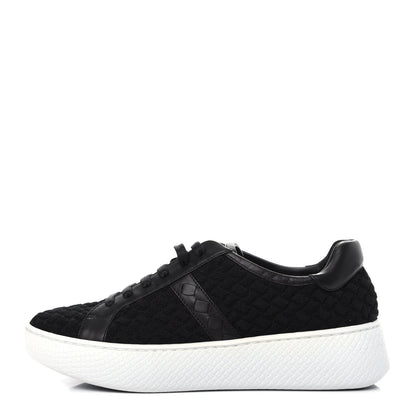 Bottega Veneta Knitted Interccio Nappa Helium Sneakers 36.5 Black 1 of 11