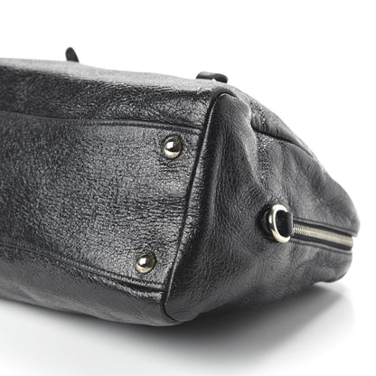 Prada Vernice Naplak Zipper Bowler Tote Black 7 of 9