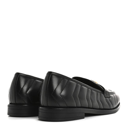 Gucci Nappa Matelasse Double G Marmont Loafers 41 Black 5 of 10