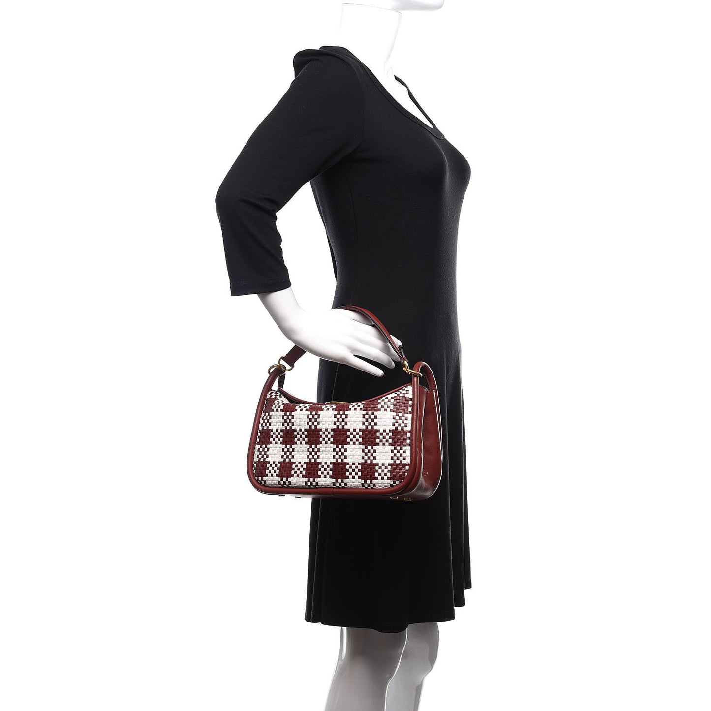 Vichy Woven Check Small Leighton Venetian Red