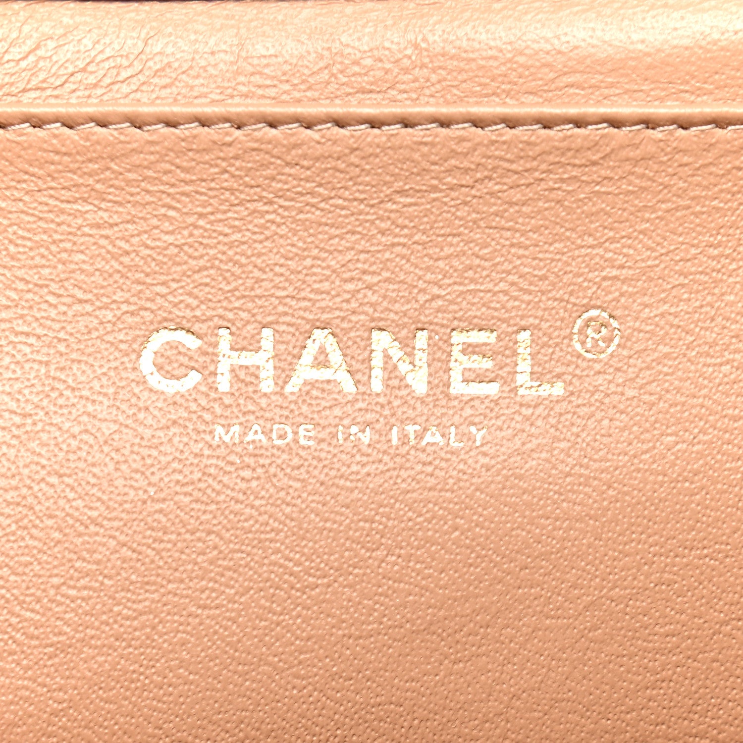 Chanel Lambskin Quilted Clutch With Chain Flap Beige 5 of 8