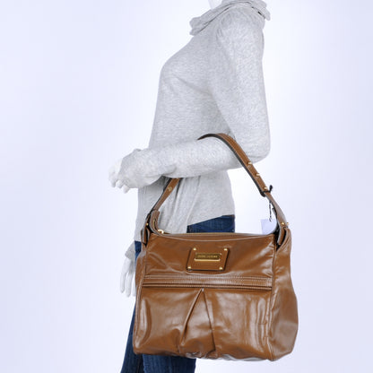 Marc Jacobs Leather Palais Royal Lorna Hobo Taupe 2 of 7