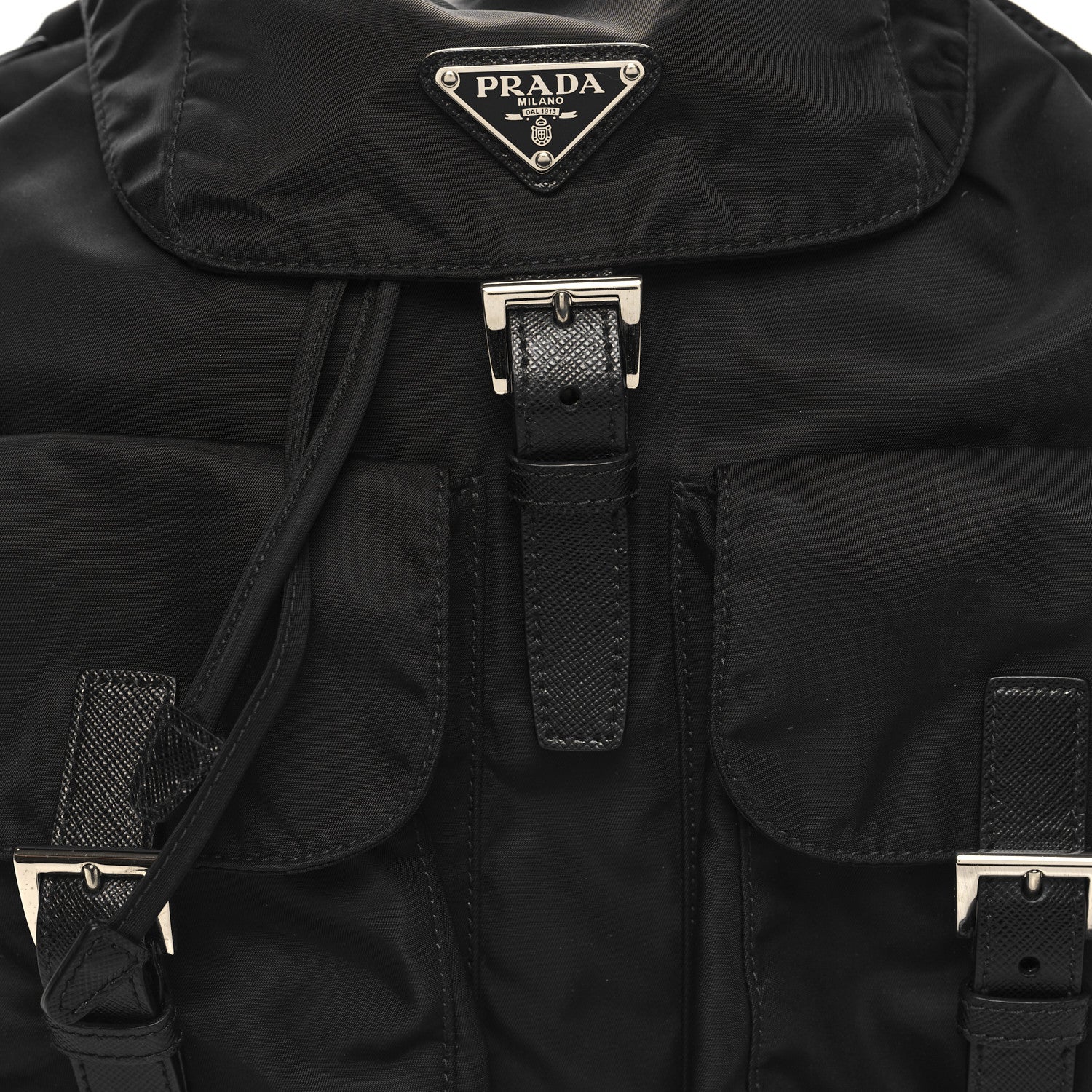 Prada Re-Nylon Saffiano Medium Backpack Black 9 of 11
