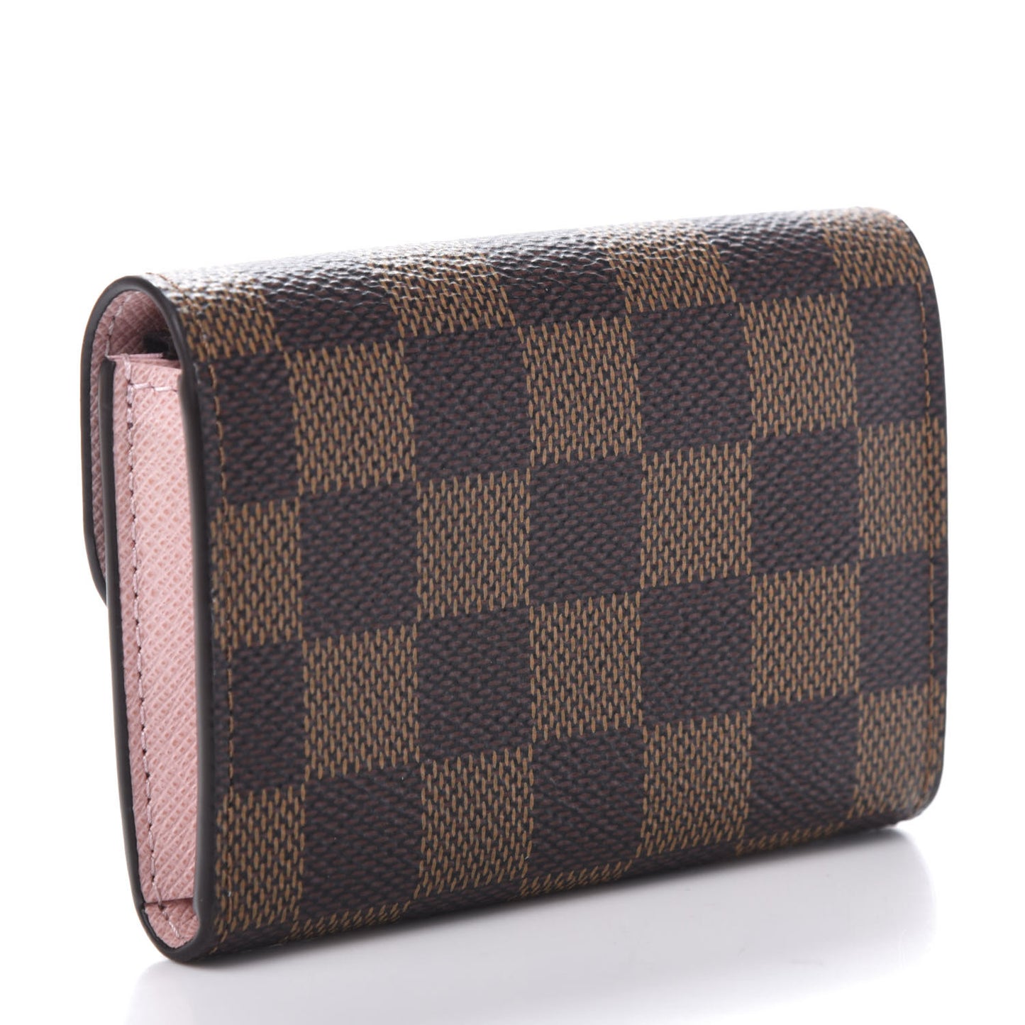 Damier Ebene Rosalie Coin Purse Rose Ballerine