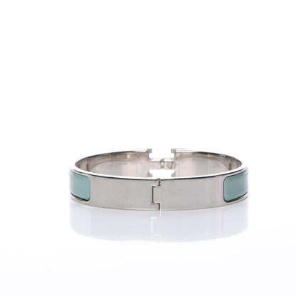 Hermes Enamel Narrow Clic Clac H Bracelet PM Jade 3 of 5