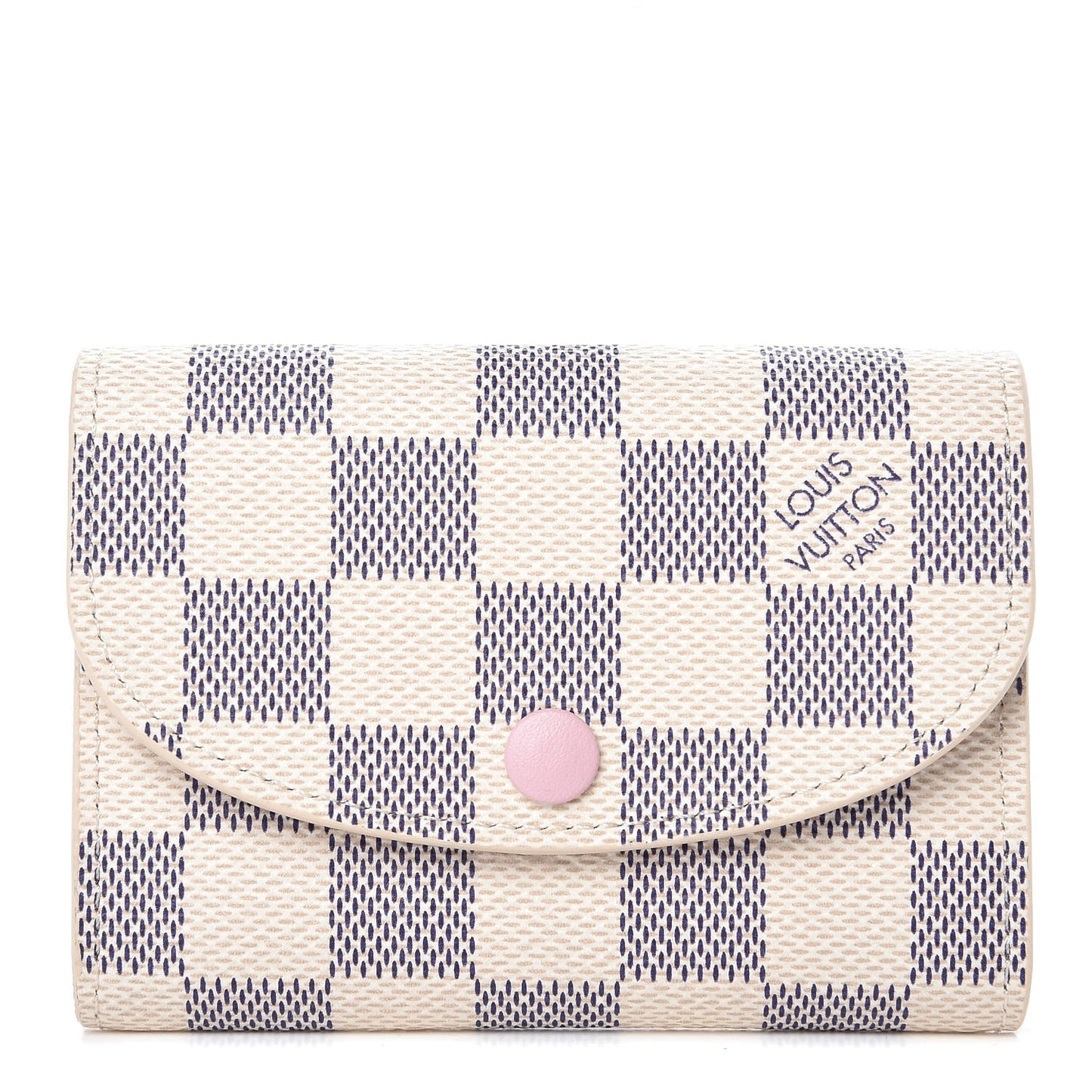 Damier Azur Rosalie Coin Purse Rose Ballerine