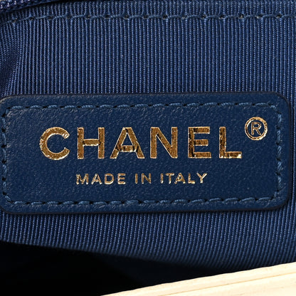 Chanel Sequin Canvas New Medium Cuba Boy Flap White Blue Red 6 of 14