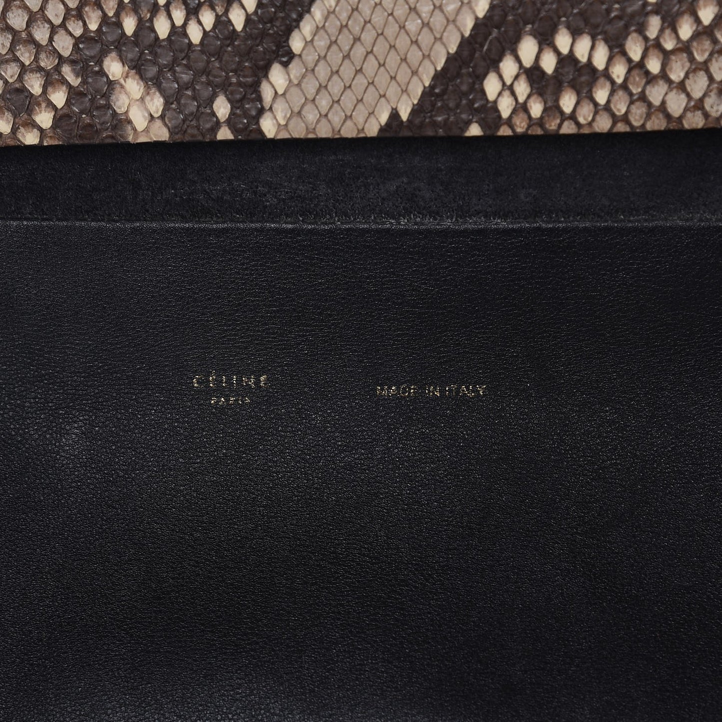 Python Smooth Calfskin All Soft Shoulder Bag Natural