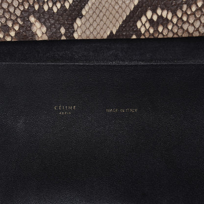 Celine Python Smooth Calfskin All Soft Shoulder Bag Natural 6 of 8