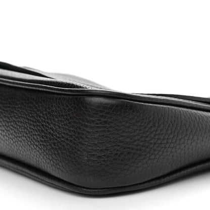 Gucci Pebbled Calfskin Medium Soho Flap Crossbody Black 6 of 11