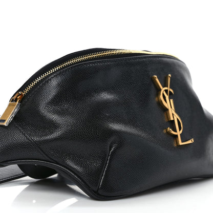 Saint Laurent Grain De Poudre Monogram Belt Bag Black 8 of 10
