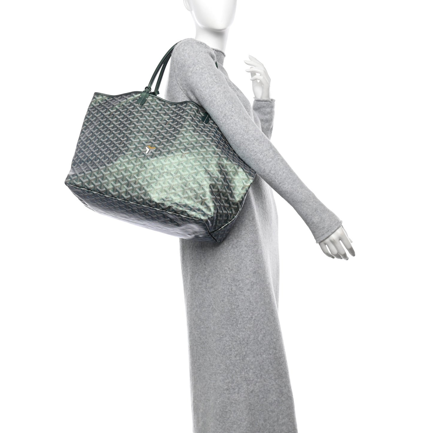 Iridescent Goyardine Saint Louis GM Pearly Green