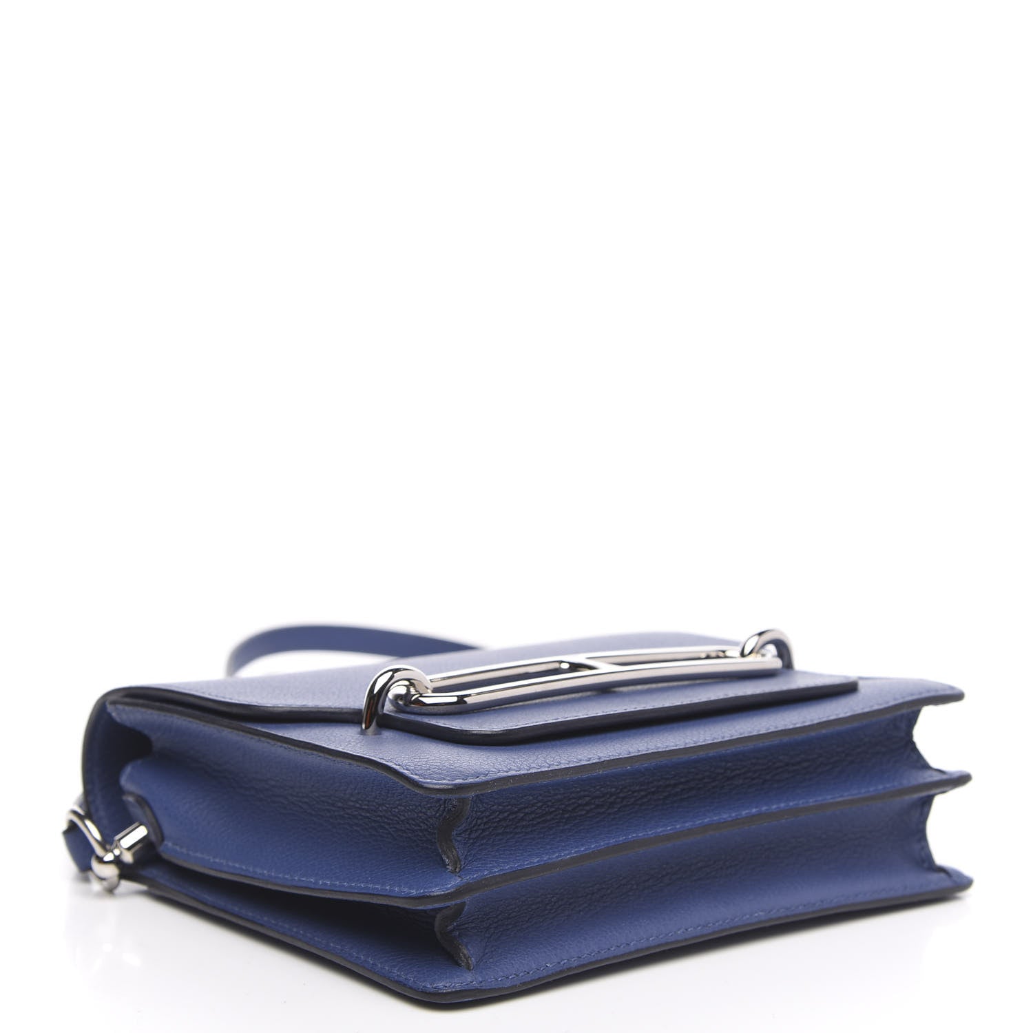 Hermes Evergrain Mini Sac Roulis Bleu Brighton 4 of 9