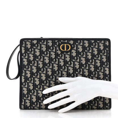 Christian Dior Oblique 30 Montaigne Pouch Blue 2 of 12