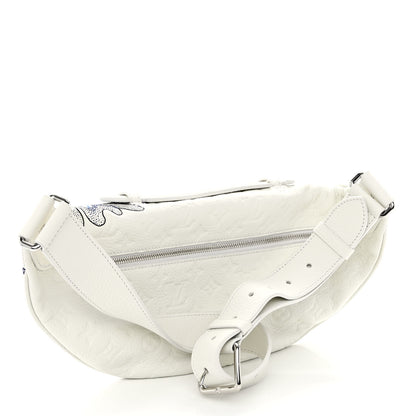 Louis Vuitton LV X YK Taurillon Monogram Psychedelic Flower Bumbag White Multicolor 4 of 21