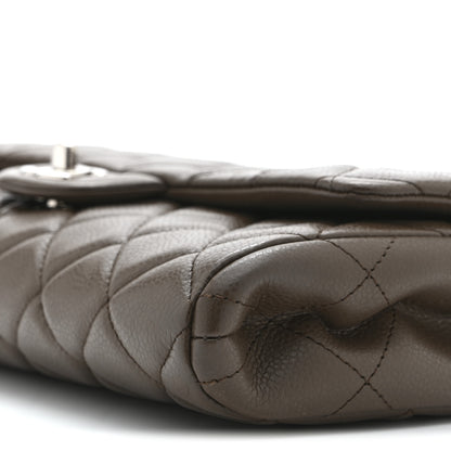 Chanel Caviar Quilted Clutch With Chain Flap Brown 10 of 10