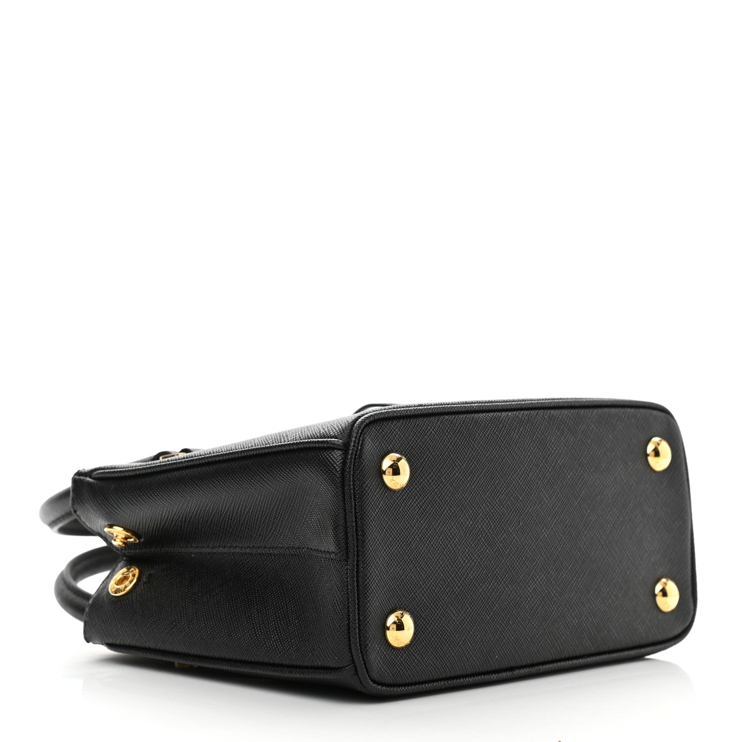 Prada Saffiano Lux Mini Galleria Double Zip Tote Black 4 of 10