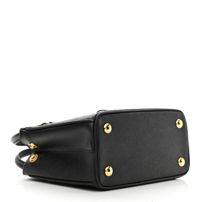 Prada Saffiano Lux Mini Galleria Double Zip Tote Black 4 of 10