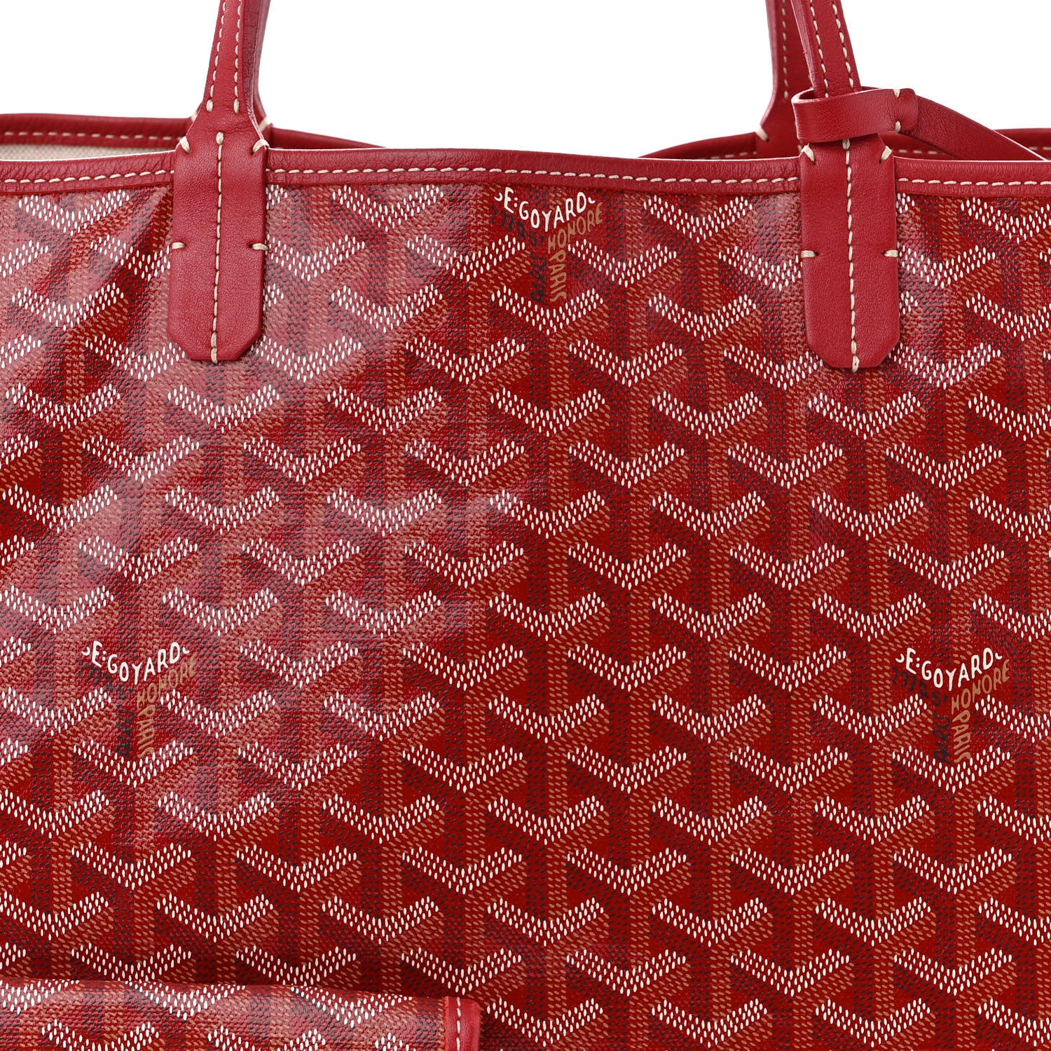 Goyard Goyardine Saint Louis PM Red 8 of 10