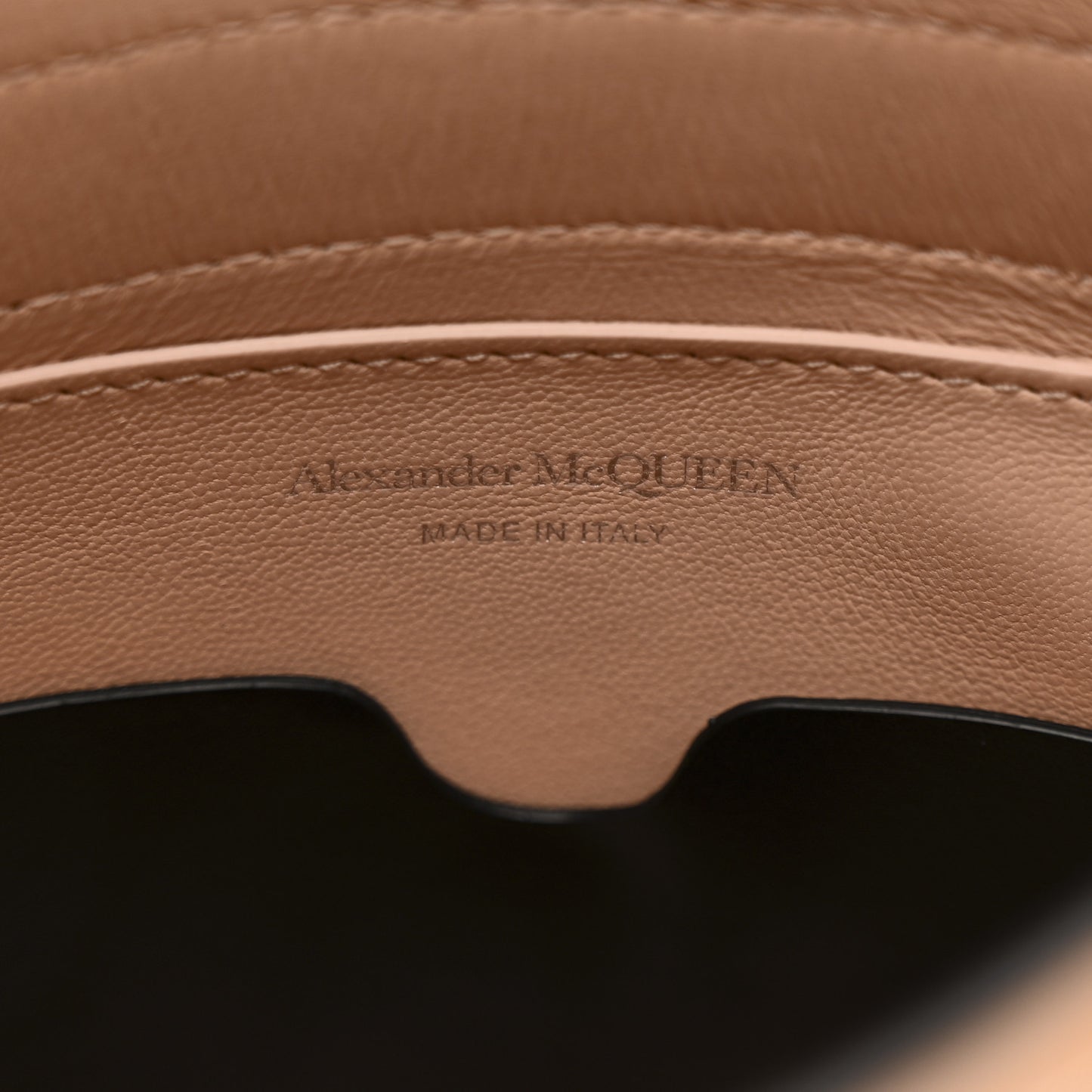 Calfskin Mini Curve Bucket Bag Tan