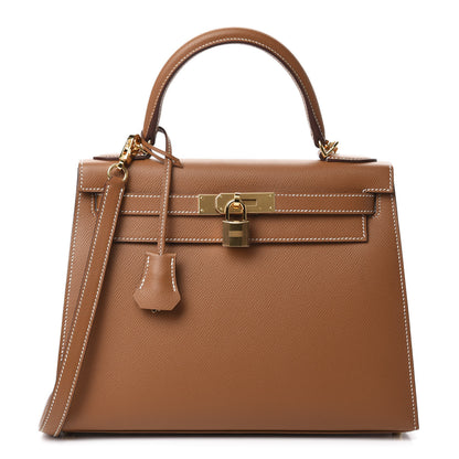 Hermes Epsom Kelly Sellier 28 Gold 1 of 12