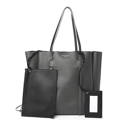 Balenciaga Veau Baltimore Double Sided Small Everyday Tote Gris Fossile Black 1 of 10