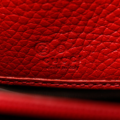 Gucci Pebbled Calfskin Soho Zip Around Wallet Red 7 of 8