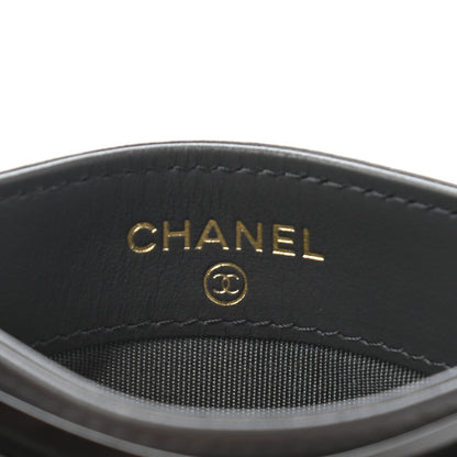 Chanel Lambskin Quilted Chanel 19 Card Holder Dark Grey 7 of 9
