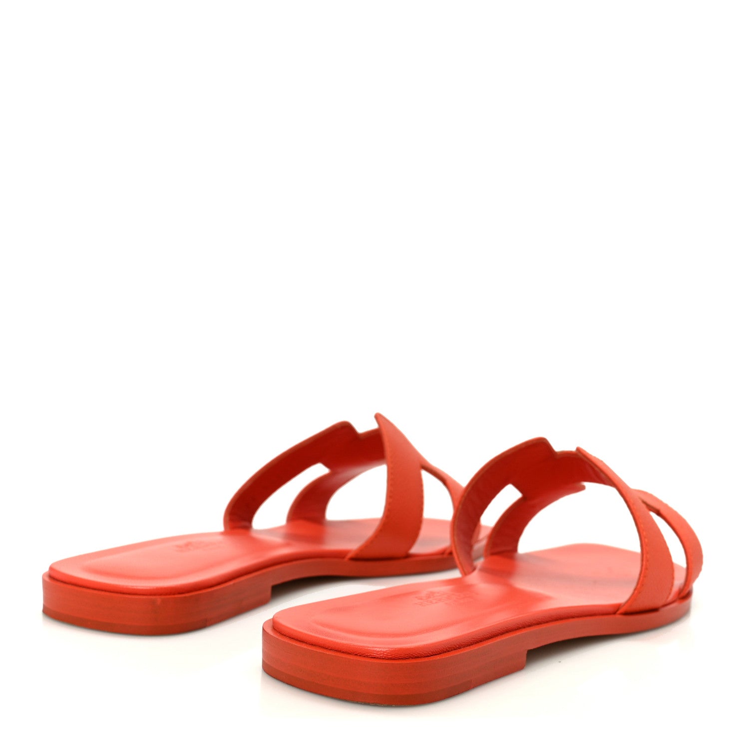 Hermes Epsom Oran Sandals 37.5 Orange Poppy 5 of 9